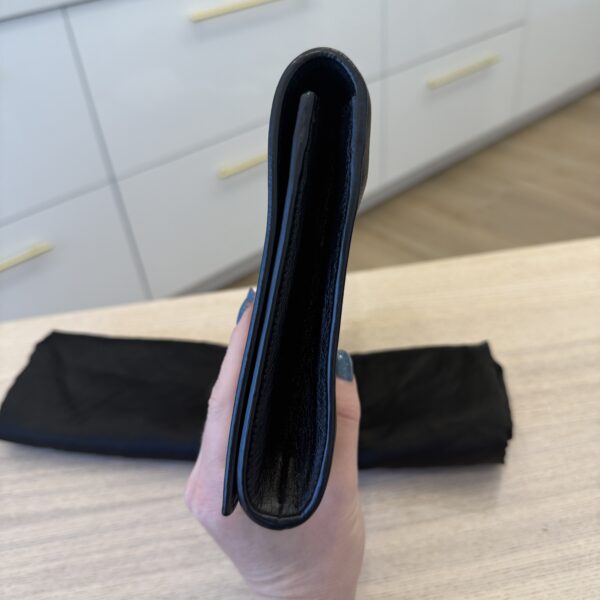 SAINT LAURENT YSL Belle de Jour Clutch Leather Large Black