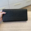 SAINT LAURENT YSL Belle de Jour Clutch Leather Croc Embossed Large Black