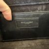 SAINT LAURENT YSL Belle de Jour Clutch Leather Croc Embossed Large Black