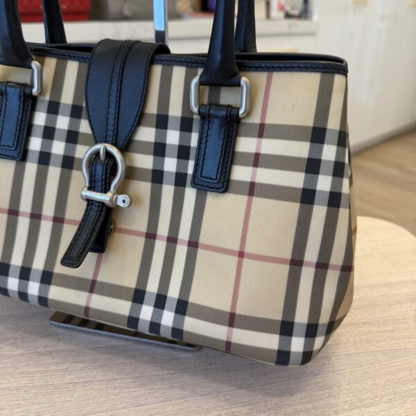 BURBERRY Classic Nova-Check Small Tote Bag