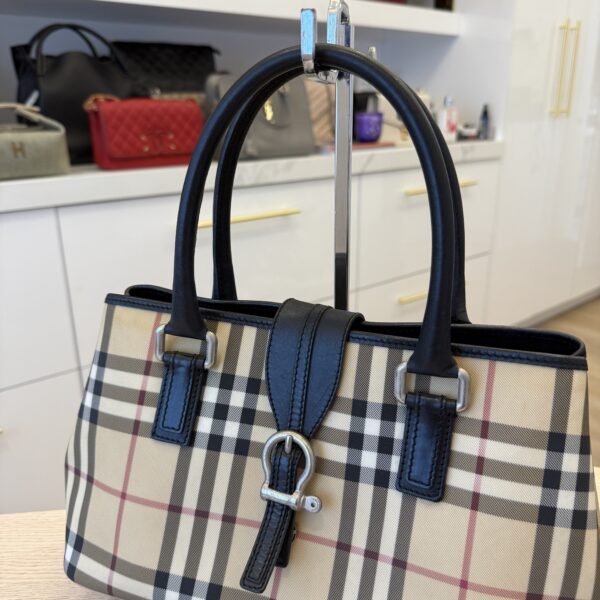 BURBERRY Classic Nova-Check Small Tote Bag