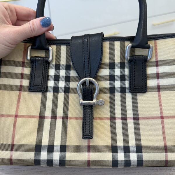 BURBERRY Classic Nova-Check Small Tote Bag