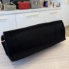 Saint Laurent YSL Linen Calfskin Rive Gauche Tote Black