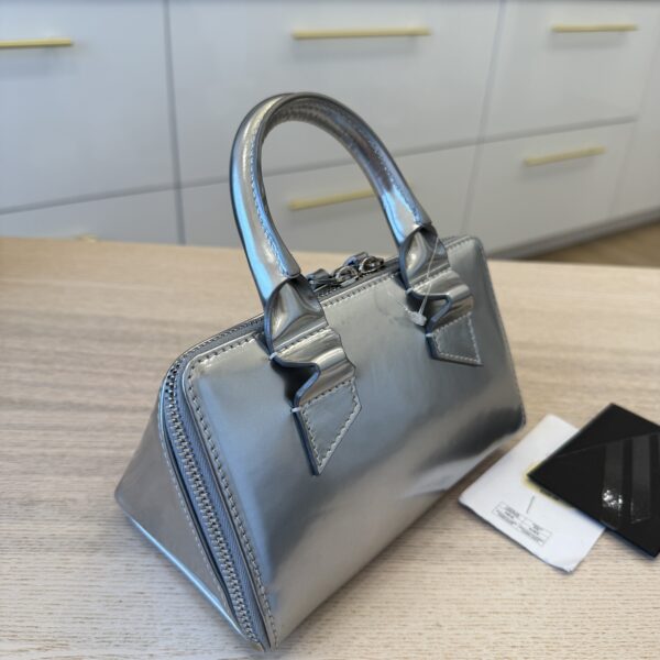 The Attico ''FRIDAY'' Silver Mini Bag