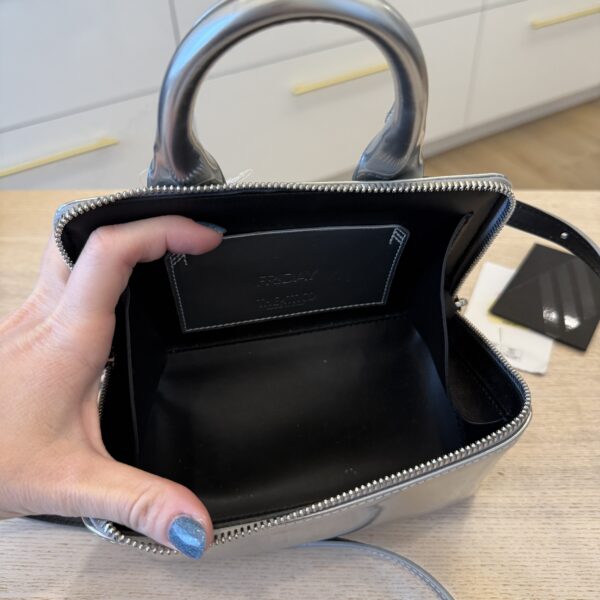 The Attico ''FRIDAY'' Silver Mini Bag