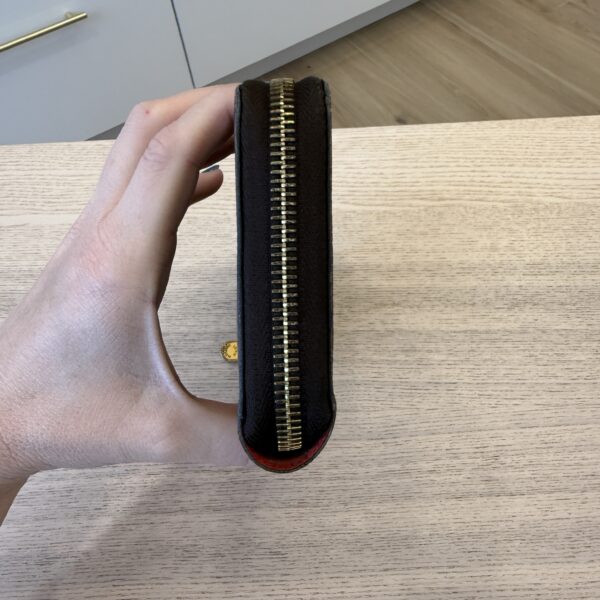 Louis Vuitton Monogram Zippy Wallet Fuchsia Coquelicot