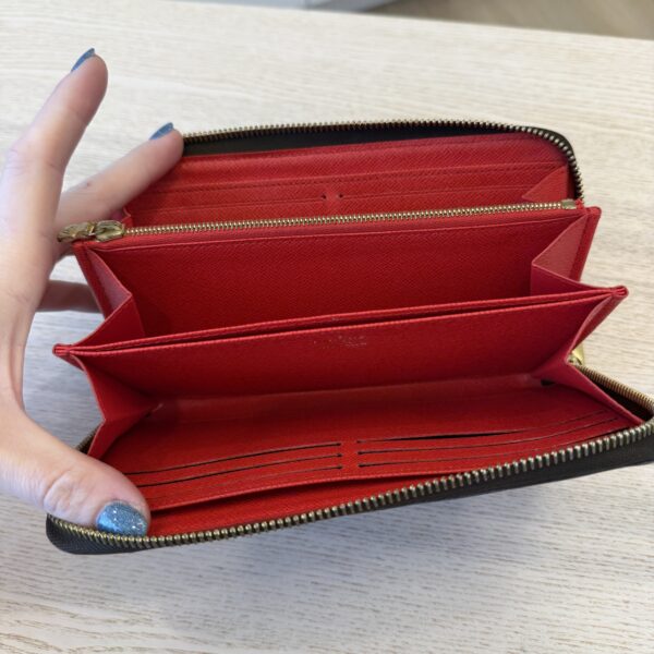 Louis Vuitton Monogram Zippy Wallet Fuchsia Coquelicot