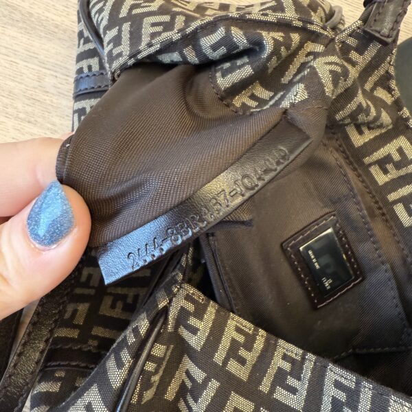 Fendi Nappa Elefante Mini Sporty Zucca