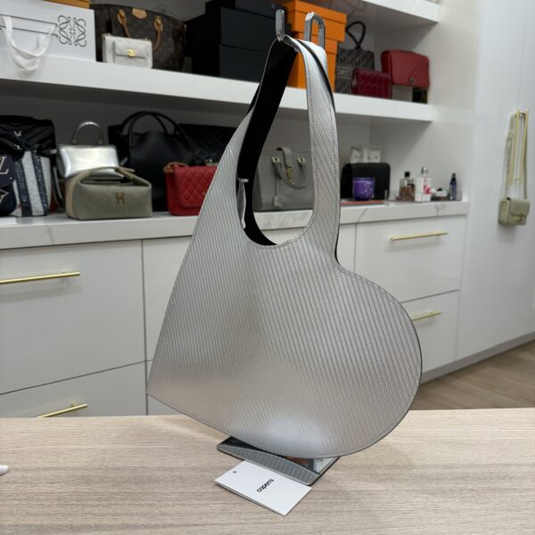 Coperni Paris Mini Heart Tote Silver
