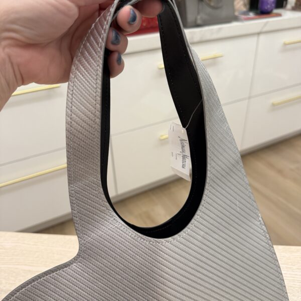 Coperni Paris Mini Heart Tote Silver
