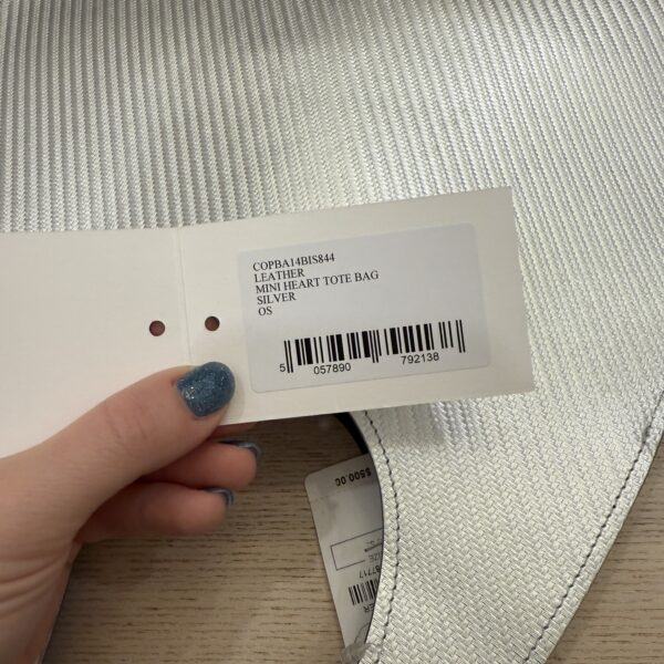 Coperni Paris Mini Heart Tote Silver