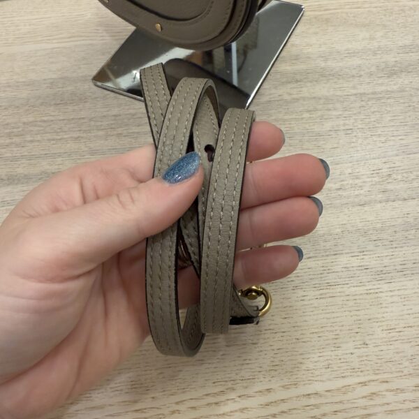 Chloe Calfskin Suede Small Nile Bracelet Bag Motty Grey