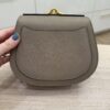 Chloe Calfskin Suede Small Nile Bracelet Bag Motty Grey