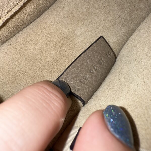 Chloe Calfskin Suede Small Nile Bracelet Bag Motty Grey