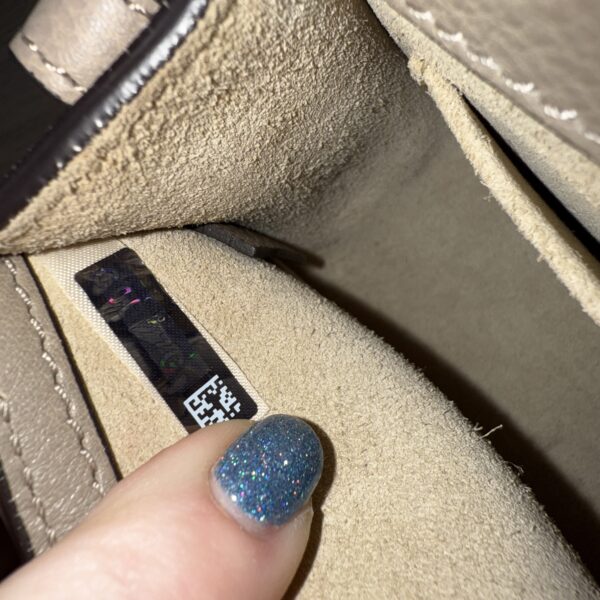 Chloe Calfskin Suede Small Nile Bracelet Bag Motty Grey