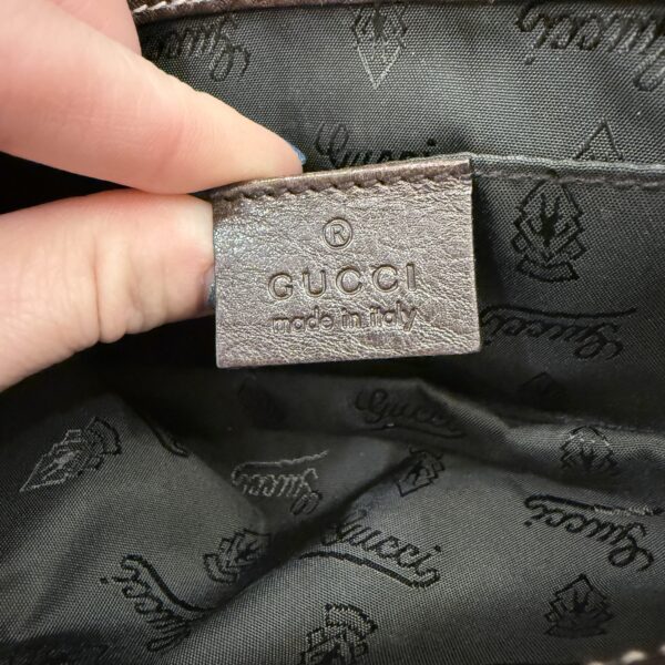 Gucci Beige GG Crystal Coated Canvas Babouska Heart Clutch Bag