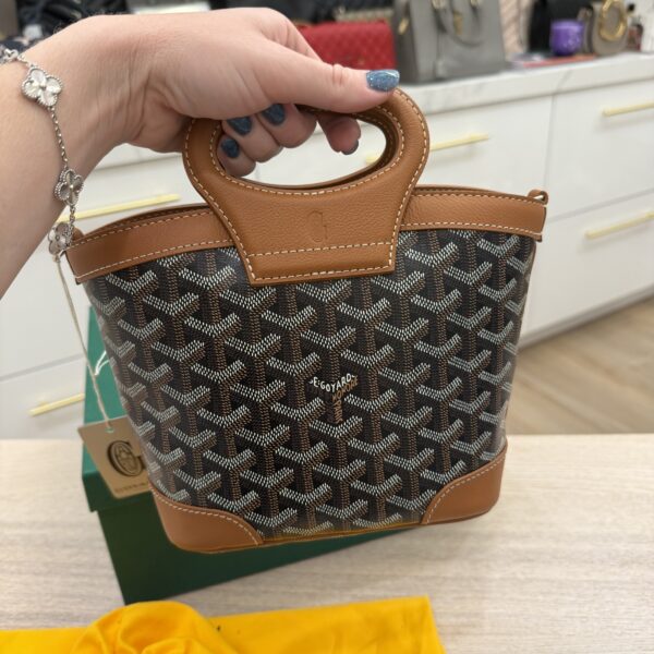 Goyard Beluga Mini Bag Black and Tan