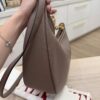 Valentino Garavani VLogo Moon Medium Grainy Calfskin Hobo Bag with Chain Clay