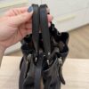 Burberry Maidstone Tote Leather and House Check Canvas Small Black