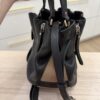 Burberry Maidstone Tote Leather and House Check Canvas Small Black