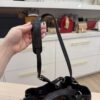 Burberry Maidstone Tote Leather and House Check Canvas Small Black
