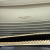 Saint Laurent Grain De Poudre Mixed Matelasse Triquilt Monogram Chain Wallet Cream Soft GHW