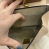 Chloe Grained Calfskin Lambskin Mini Bi-Color Drew Shoulder Bag Powder Beige Caramel