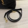 Saint Laurent (YSL) Calfskin Y Quilted Monogram Toy Loulou Satchel Black and Gold hardware