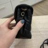Saint Laurent (YSL) Calfskin Y Quilted Monogram Toy Loulou Satchel Black and Gold hardware