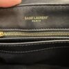 Saint Laurent (YSL) Calfskin Y Quilted Monogram Toy Loulou Satchel Black and Gold hardware