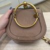Chloe Calfskin Suede Small Nile Bracelet Bag