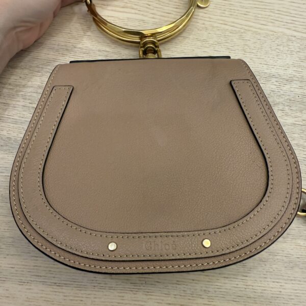 Chloe Calfskin Suede Small Nile Bracelet Bag