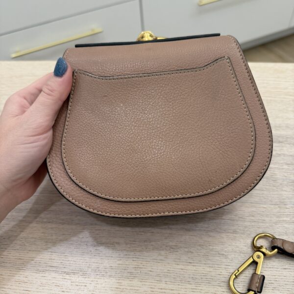 Chloe Calfskin Suede Small Nile Bracelet Bag