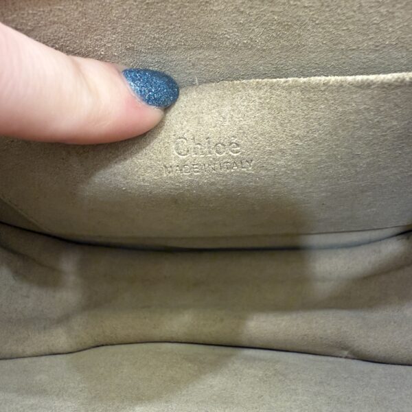 Chloe Calfskin Suede Small Nile Bracelet Bag