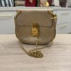 Chloe Grained Lambskin Mini Drew Shoulder Bag Light Gold