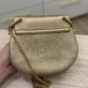 Chloe Grained Lambskin Mini Drew Shoulder Bag Light Gold