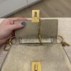 Chloe Grained Lambskin Mini Drew Shoulder Bag Light Gold