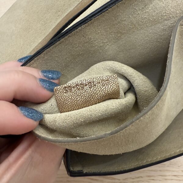 Chloe Grained Lambskin Mini Drew Shoulder Bag Light Gold