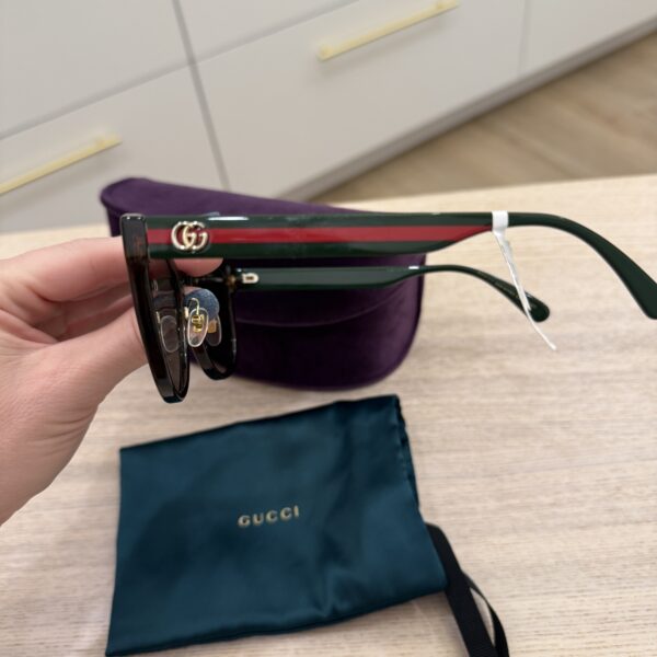 Gucci Round Web Stripe Sunglasses