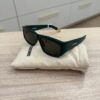 Jacquemus The Ovalo Sunglasses Green and Yellow Gold