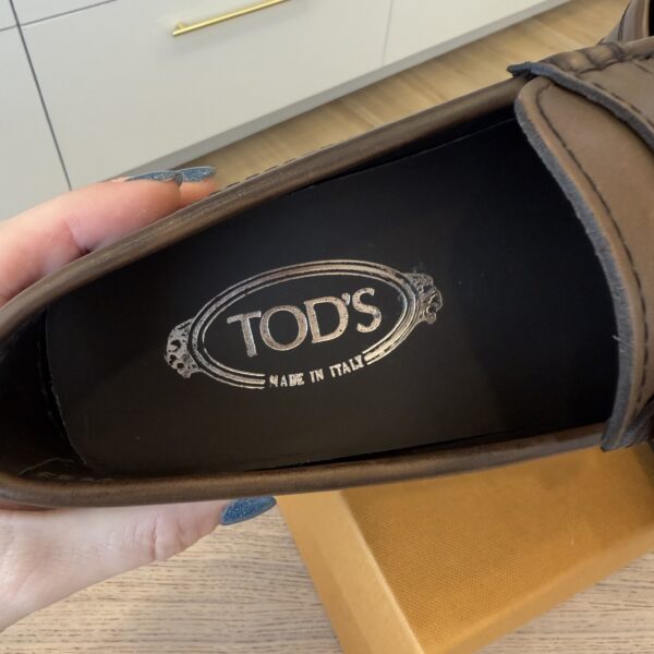 TOD's Brown Leather Loafers Size 4 (Women's 8)