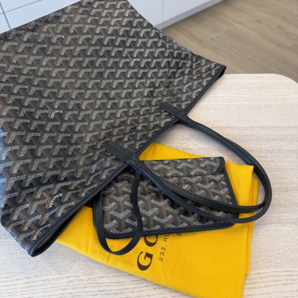 Goyard Goyardine Saint Louis PM Black and Black