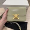 Celine Shiny Calfskin Teen Triomphe Almond Green