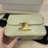 Celine Shiny Calfskin Teen Triomphe Almond Green