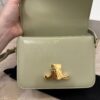 Celine Shiny Calfskin Teen Triomphe Almond Green