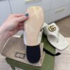 Gucci Marmont Quilted Sandals Size 37 White