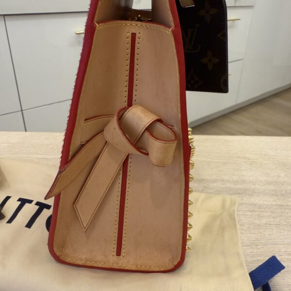 Louis Vuitton x Christian Louboutin Shopping Bag Calf Hair and Monogram Canvas