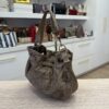 Christian Dior Metallic Lambskin Cannage Drawstring Bag