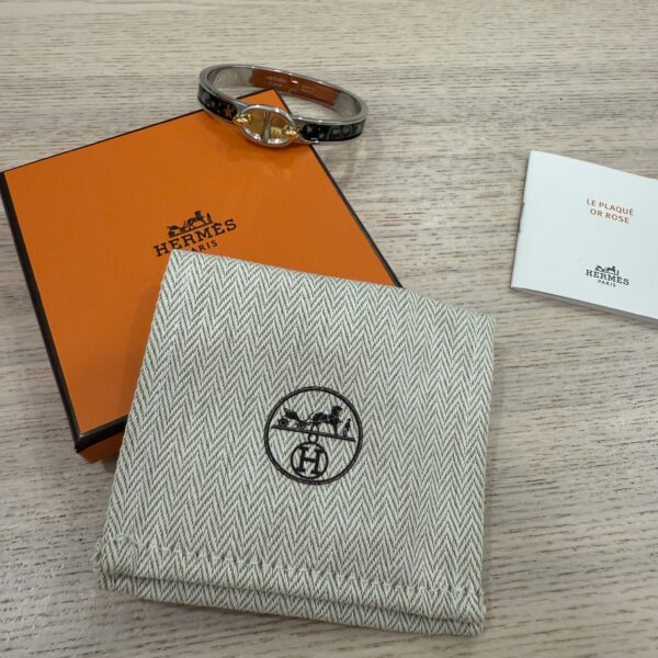 Hermes Mini Clic Chaine d'Ancre bracelet Size PM Black Solace
