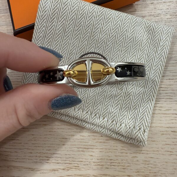 Hermes Mini Clic Chaine d'Ancre bracelet Size PM Black Solace